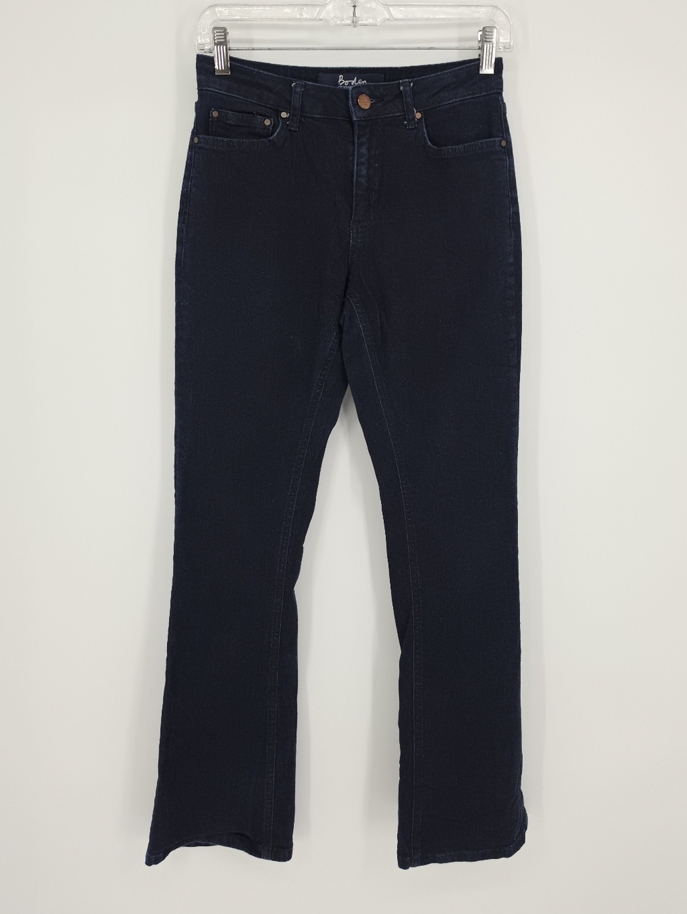Boden Marlyebone Slim Bootcut Jeans Dark Wash  UK 8P US 4P Petite